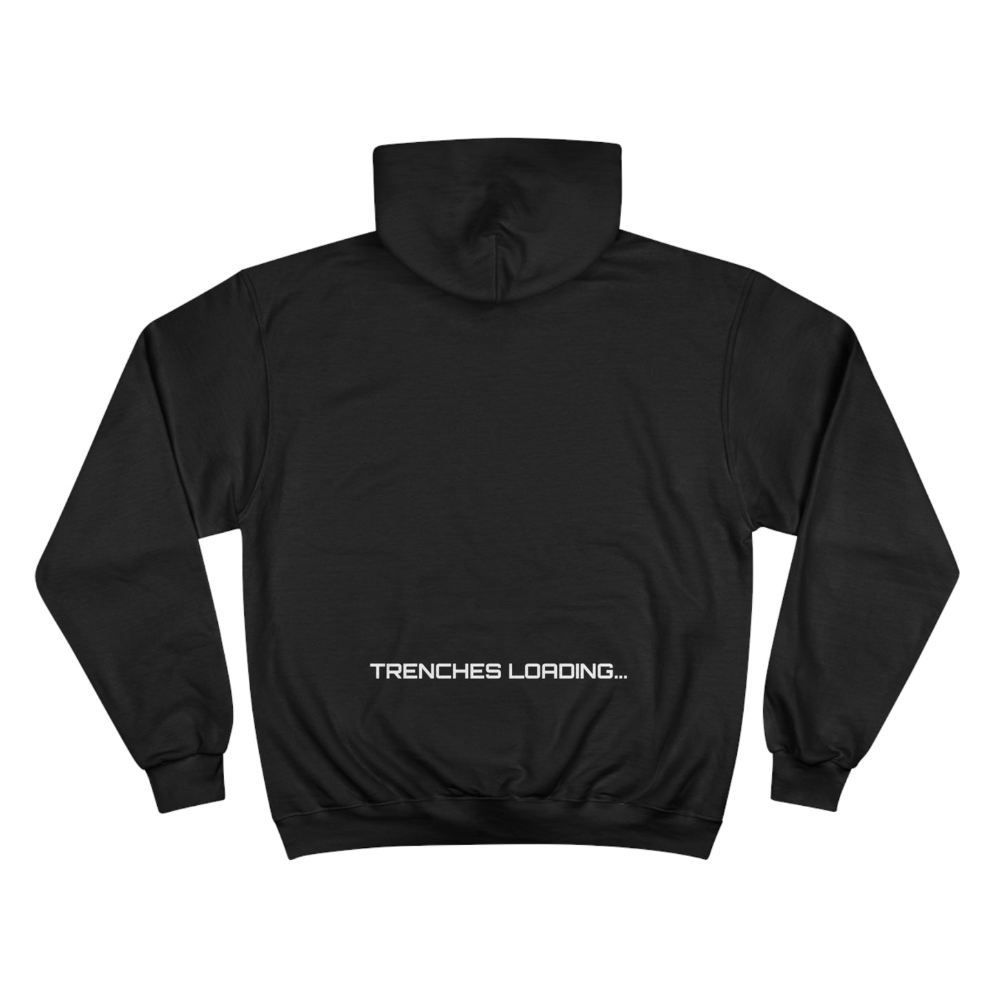 Champion 'trenches loading' hoodie w/box logo.
